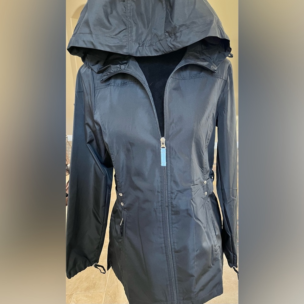 Jones New York light weight hoodie raincoat.